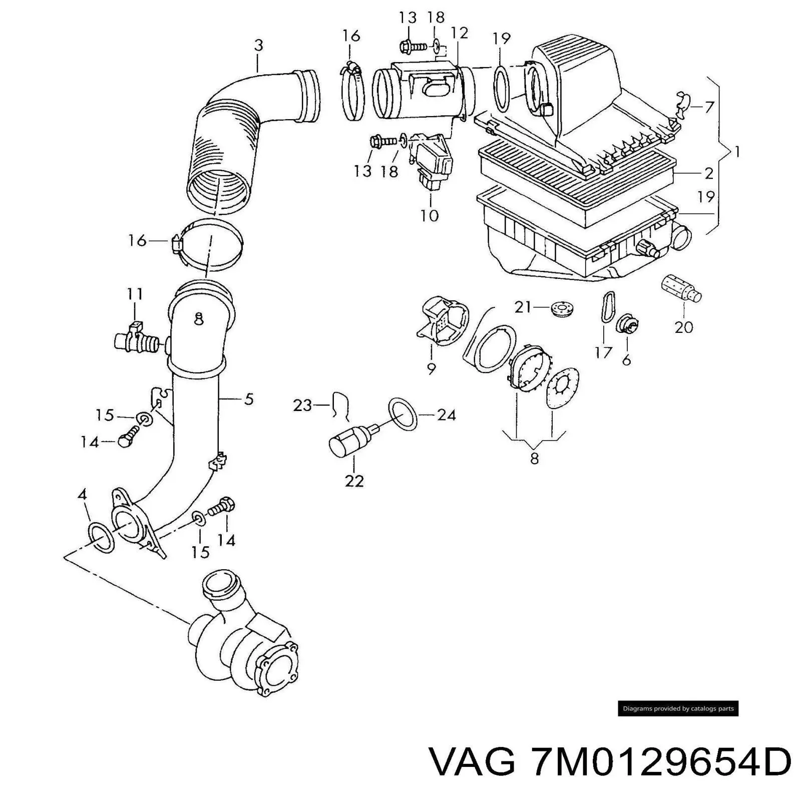 Módulo colector de admisión VAG 7M0129654 precio, desde 183,60 EUR