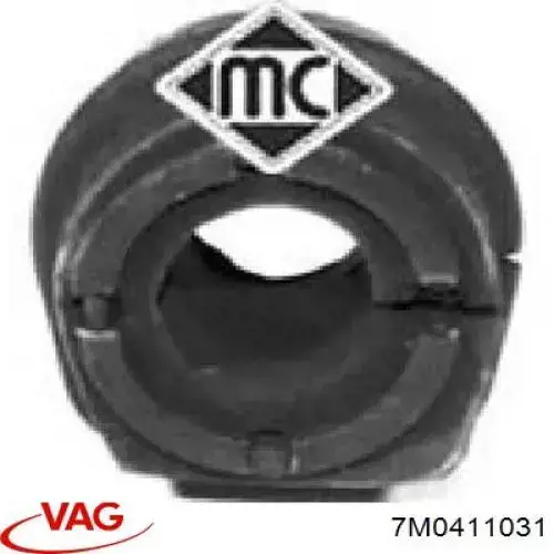 Buje de barra estabilizadora delantera 7M0411031 VAG