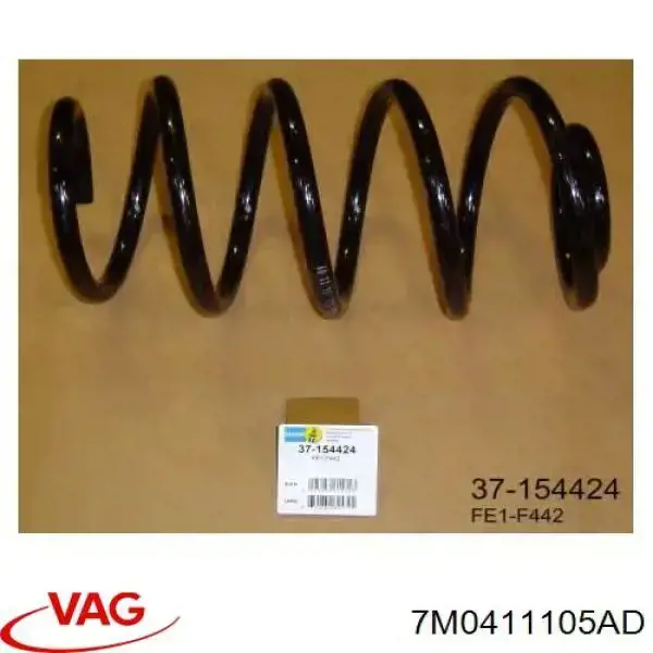 Muelle delantero VAG 7M0411105AD precio, desde 19,50 EUR