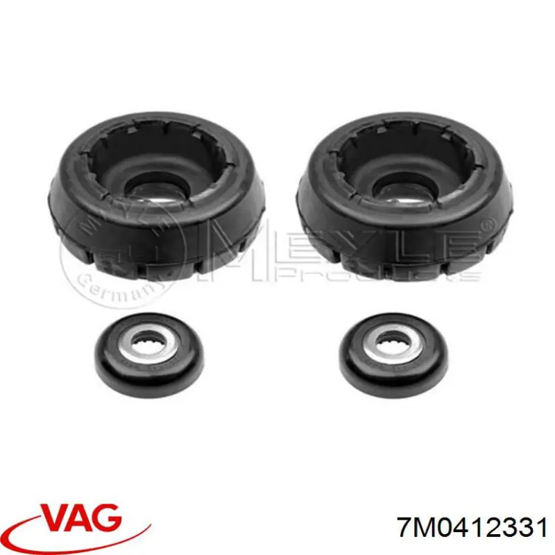 Soporte del amortiguador delantero 7M0412331 VAG