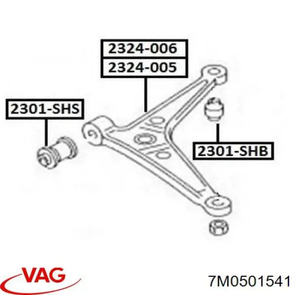 Comprar 7M0501541 VAG Silentblock