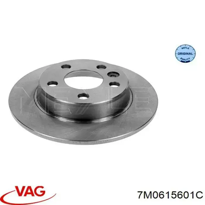 Disco de freno trasero VAG 7M0615601C precio, desde 30,69 EUR