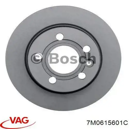 Comprar 7M0615601C VAG Disco de freno trasero