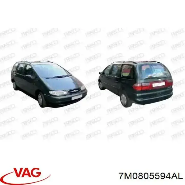 Soporte de radiador 7M0805594AL VAG