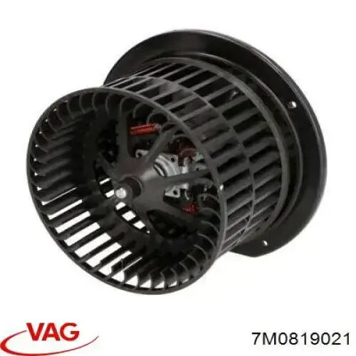 7M0819021 VAG motor ventilador trasero de la estufa (calentador interno)