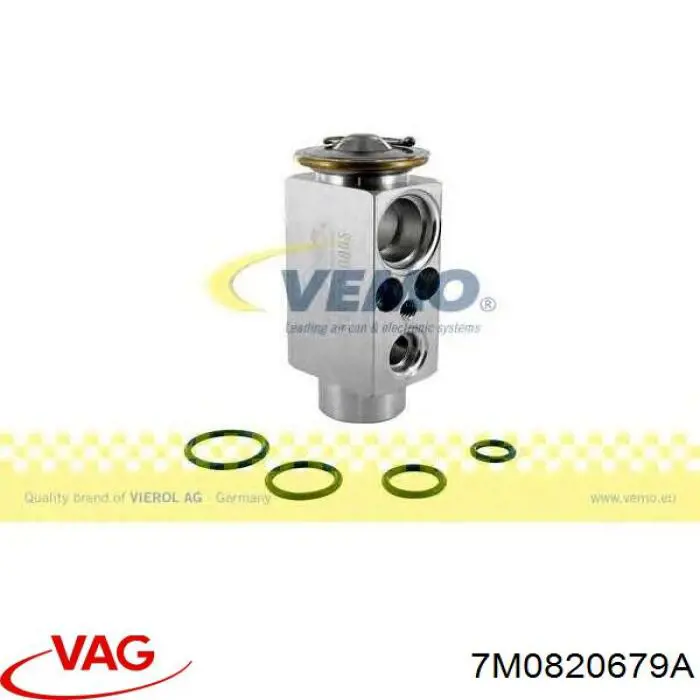 Válvula TRV, aire acondicionado  VAG 7M0820679A