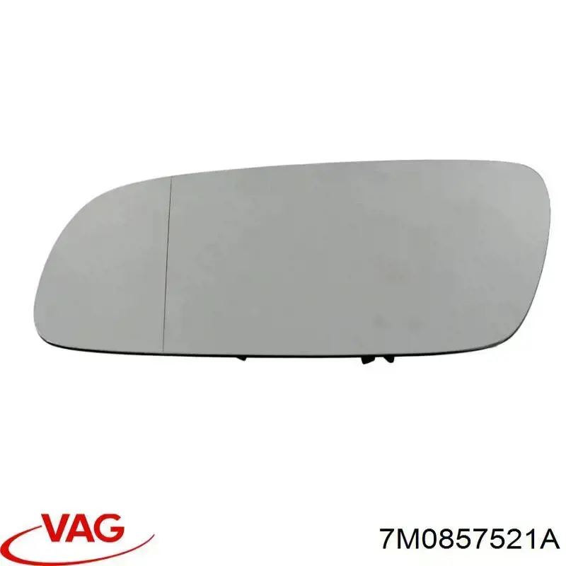 7M0857521A VAG cristal de espejo retrovisor exterior izquierdo