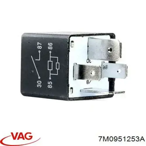 7M0951253A VAG Relé de ventilador de aire acondicionado