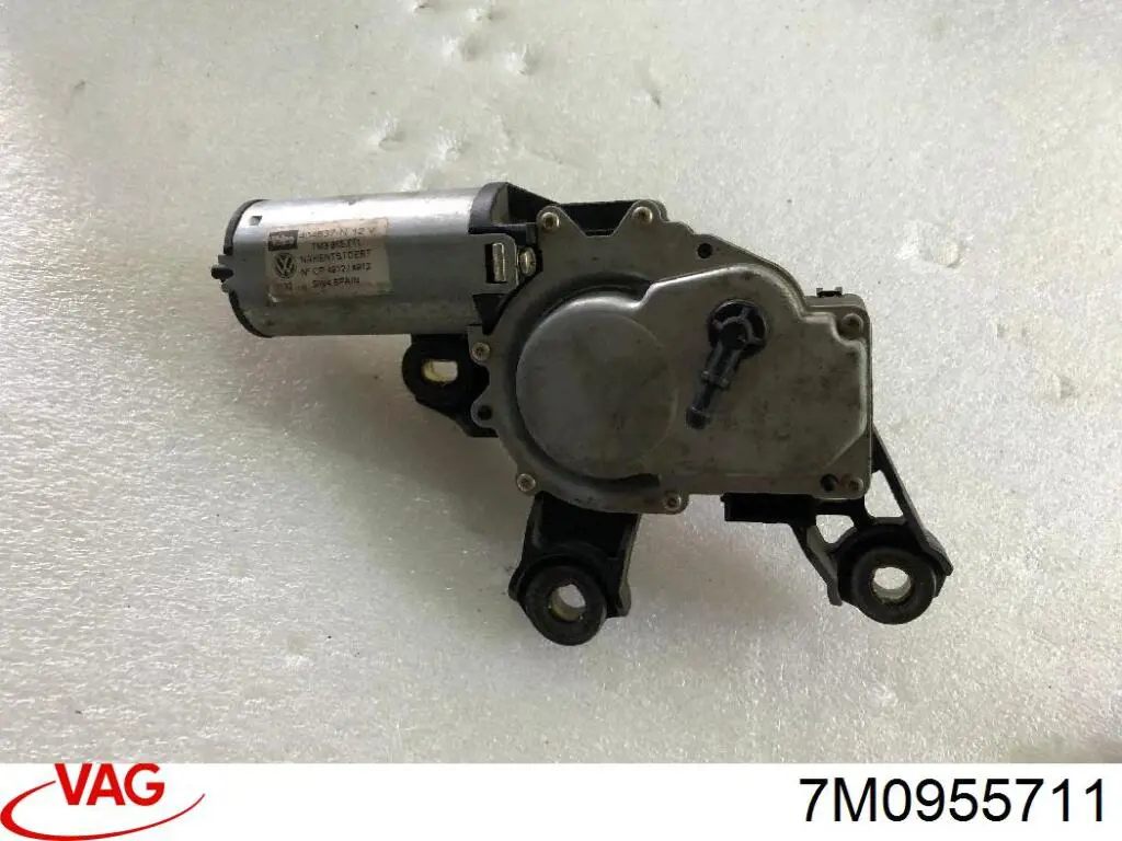 Motor limpiaparabrisas, trasera 7M0955711 VAG