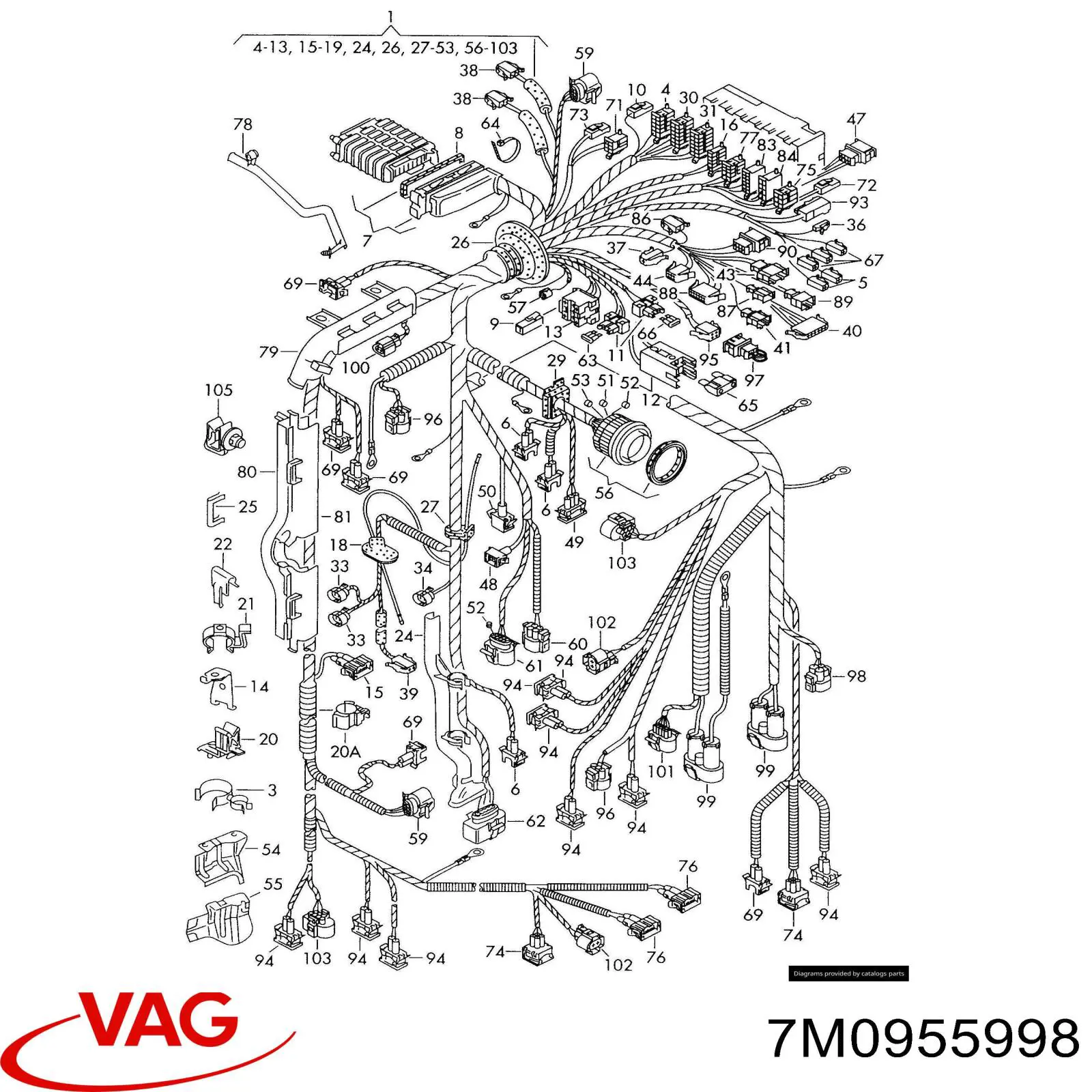  VAG 7M0955998 precio, desde 15,72 EUR