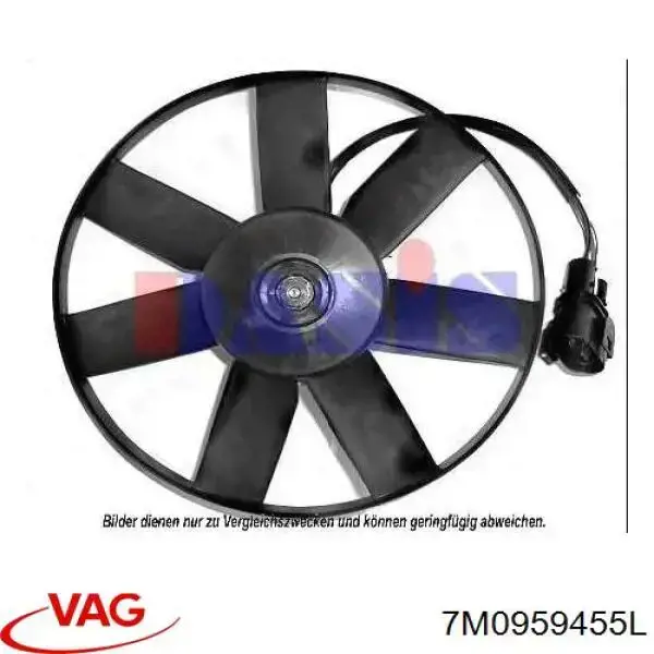 Motor eléctrico, ventilador del radiador  VAG 7M0959455L precio, desde 715,29 EUR
