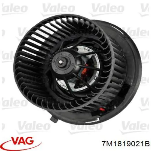 7M1819021B VAG motor eléctrico, ventilador habitáculo