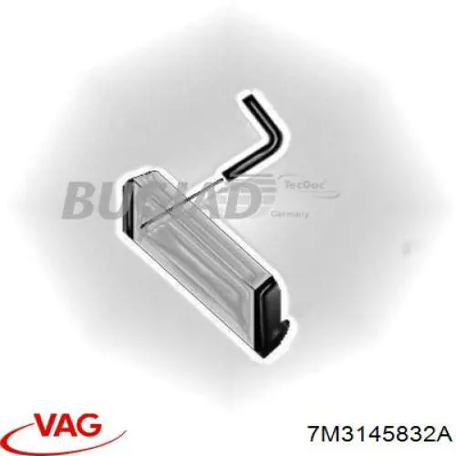 7M3145832A VAG tubo flexible de aire de sobrealimentación derecho