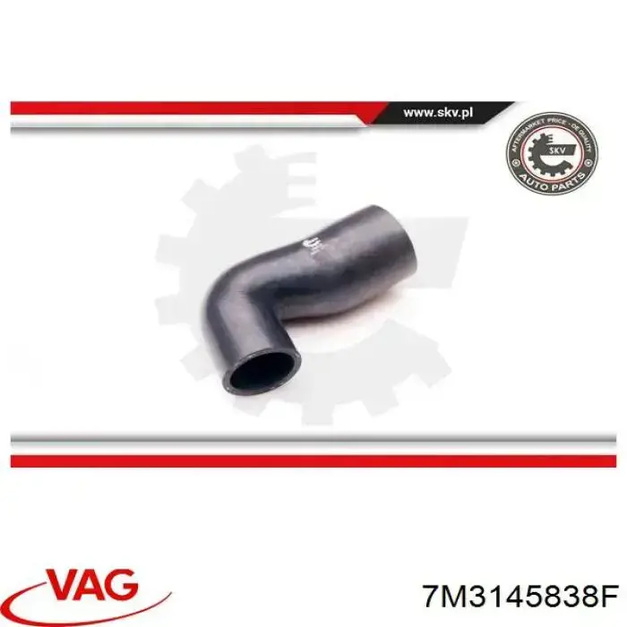 Tubo de salida de aire del turbocompresor VAG 7M3145838F precio, desde 16,70 EUR