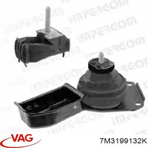 7M3199132K VAG soporte de motor derecho