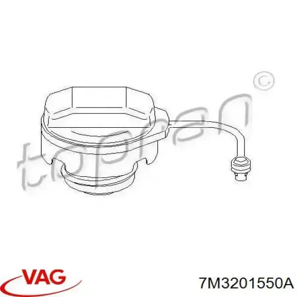 Tapa de depósito de combustible VAG 7M3201550A precio, desde 45,56 EUR