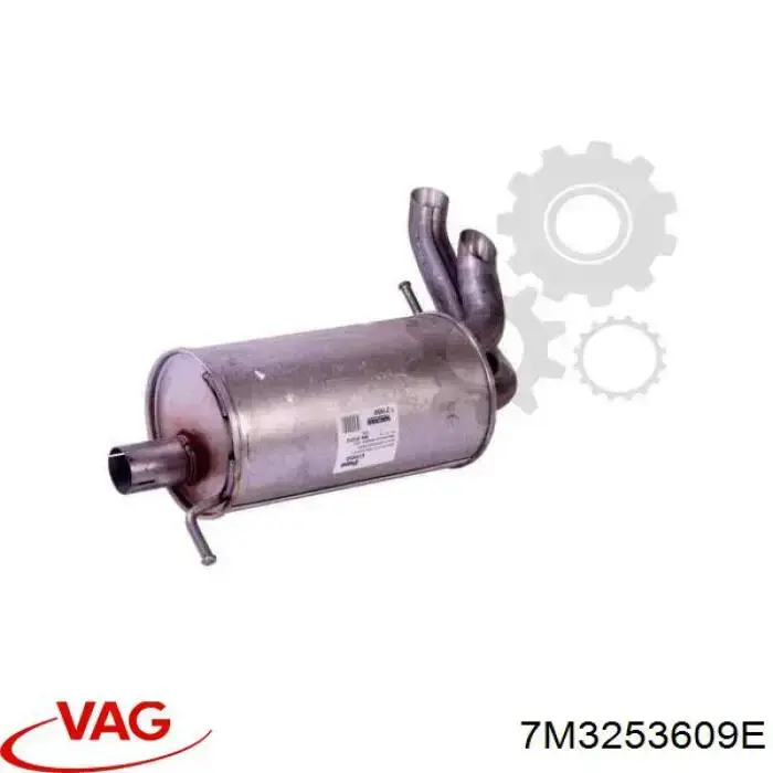 7M3253609E VAG Silenciador trasero