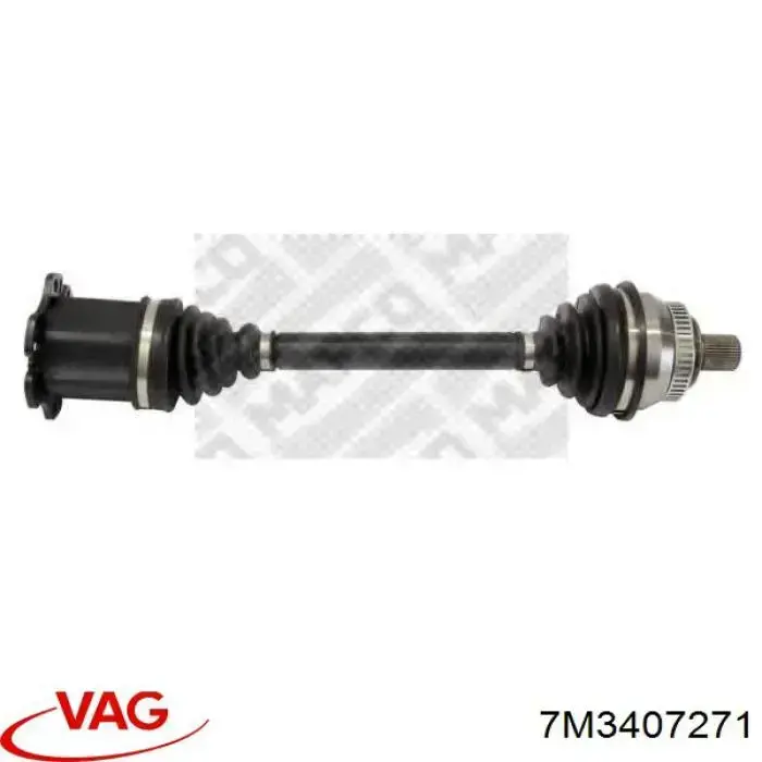 7M3407271 VAG Semieje delantero izquierdo