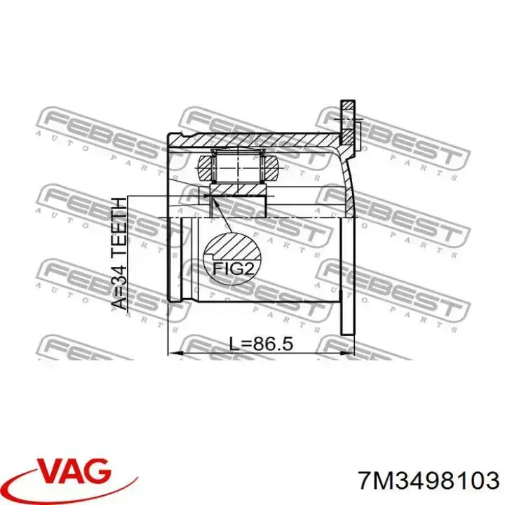 Comprar 7M3498103 VAG Junta homocinética interna delantera
