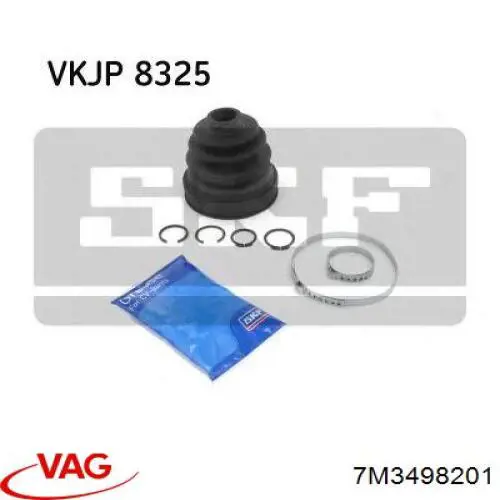 Fuelle de semieje delantero interior 7M3498201 VAG