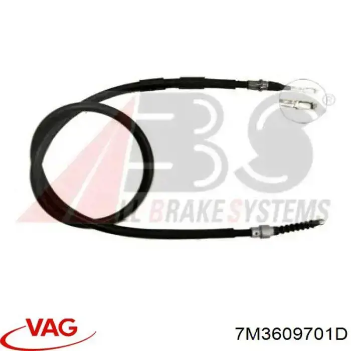 7M3609701D VAG cable de freno de mano trasero derecho/izquierdo