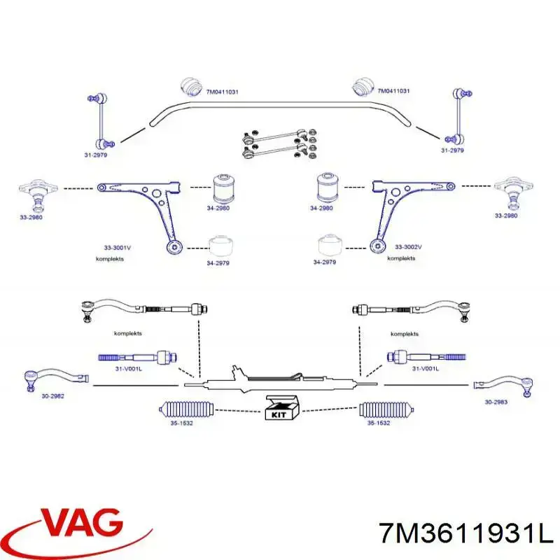 Manguera del servofreno VAG 7M3611931L precio, desde 78,20 EUR