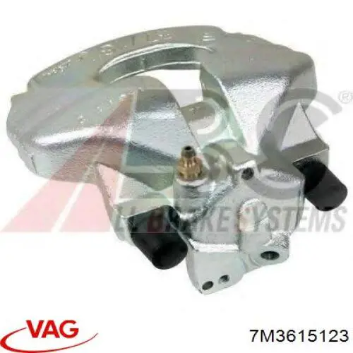 Pinza de freno, Eje delantero izquierda VAG 7M3615123