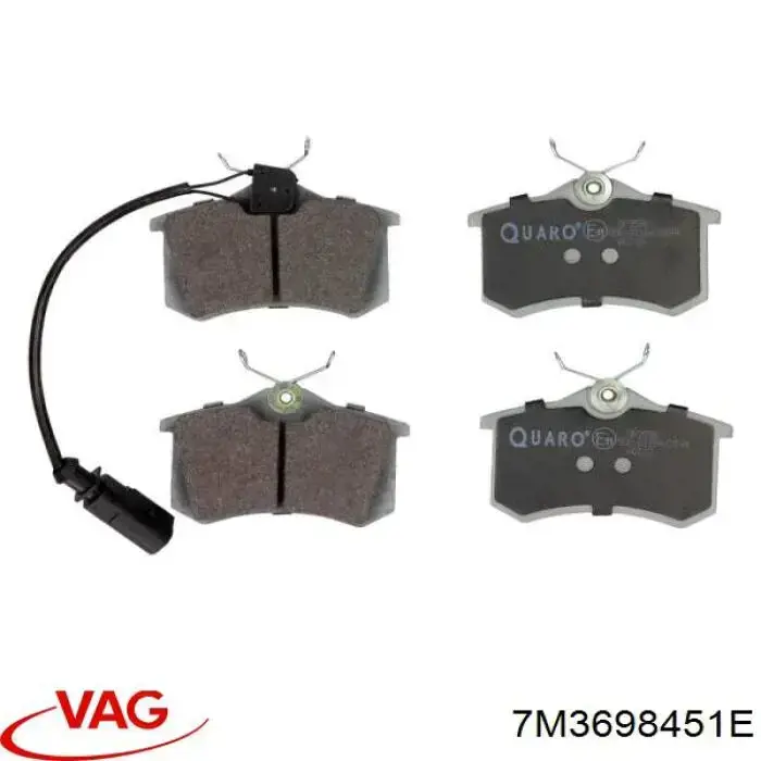 Comprar 7M3698451E VAG Pastillas de freno traseras