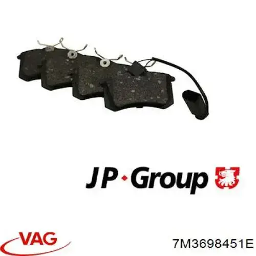 Pastillas traseras de freno VAG 7M3698451E precio, desde 21,31 EUR