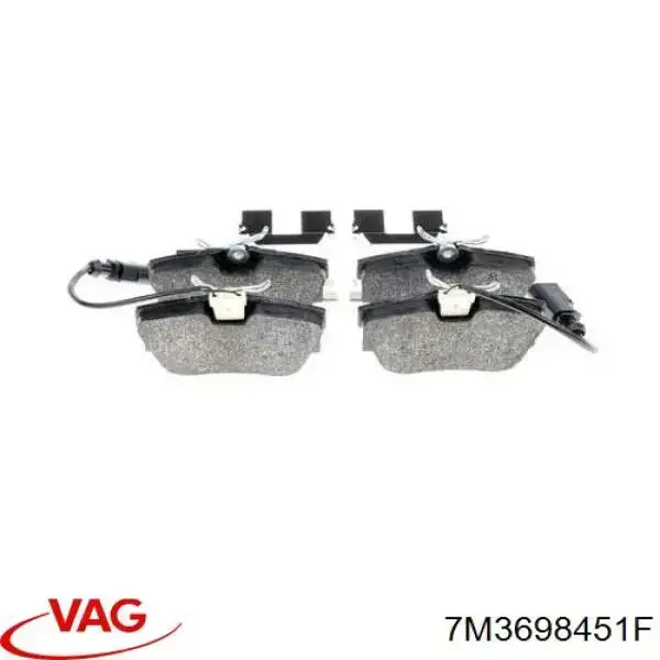 Pastillas traseras VAG 7M3698451F