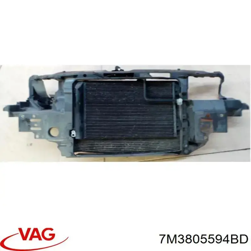 Soporte de radiador completo (panel de montaje para foco) para Seat Alhambra (7V8, 7V9)