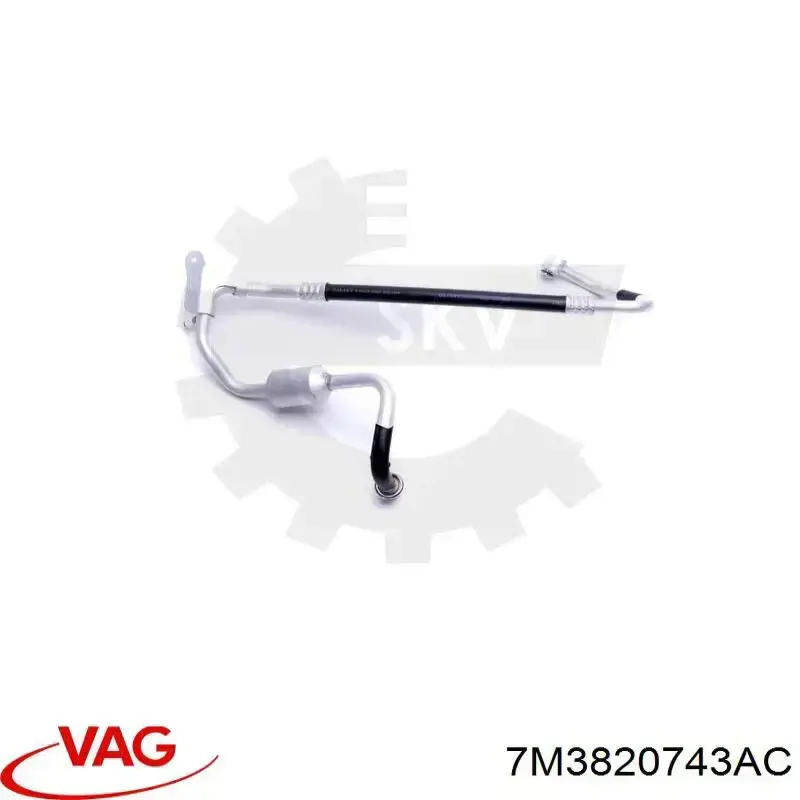 Manguera de aire acondicionado de evaporador al compresor YM2H19997AC Ford