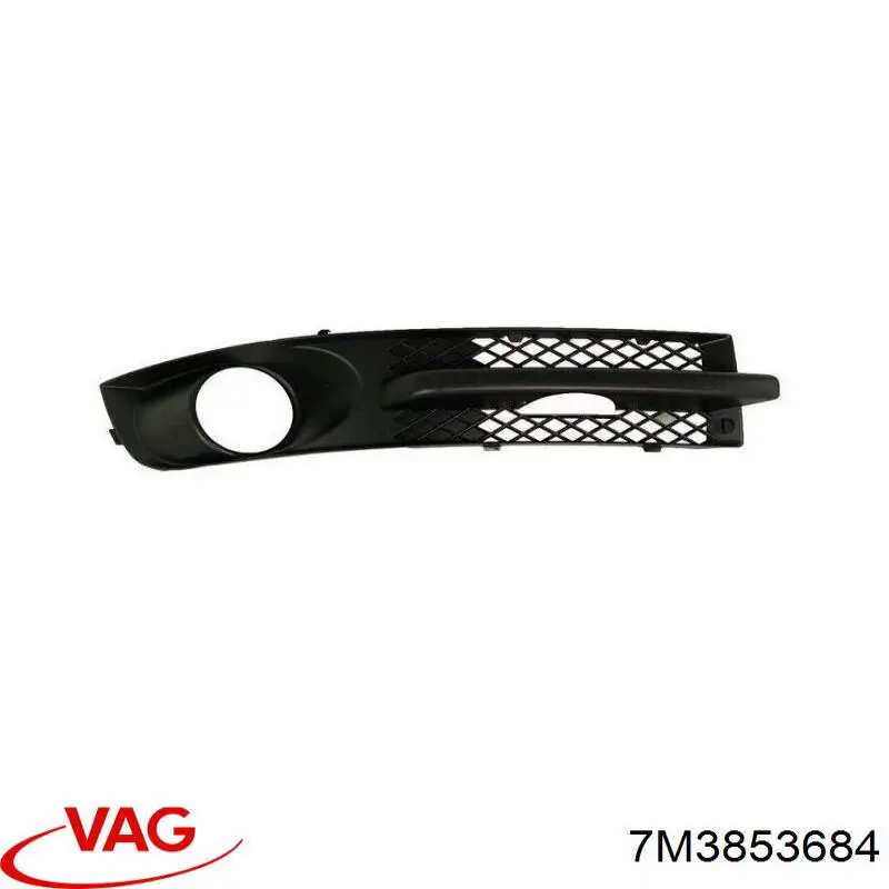 Tapa de rejilla de faro antiniebla delantero derecho VAG 7M3853684 precio, desde 95,52 EUR