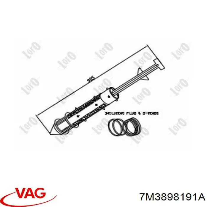 Filtro deshidratador 7M3898191A VAG