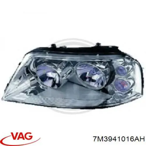 Faro delantero derecho VAG 301182212