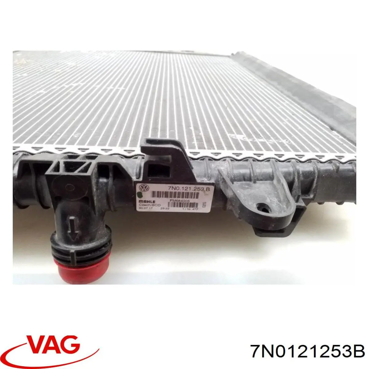 Radiador 7N0121253B VAG