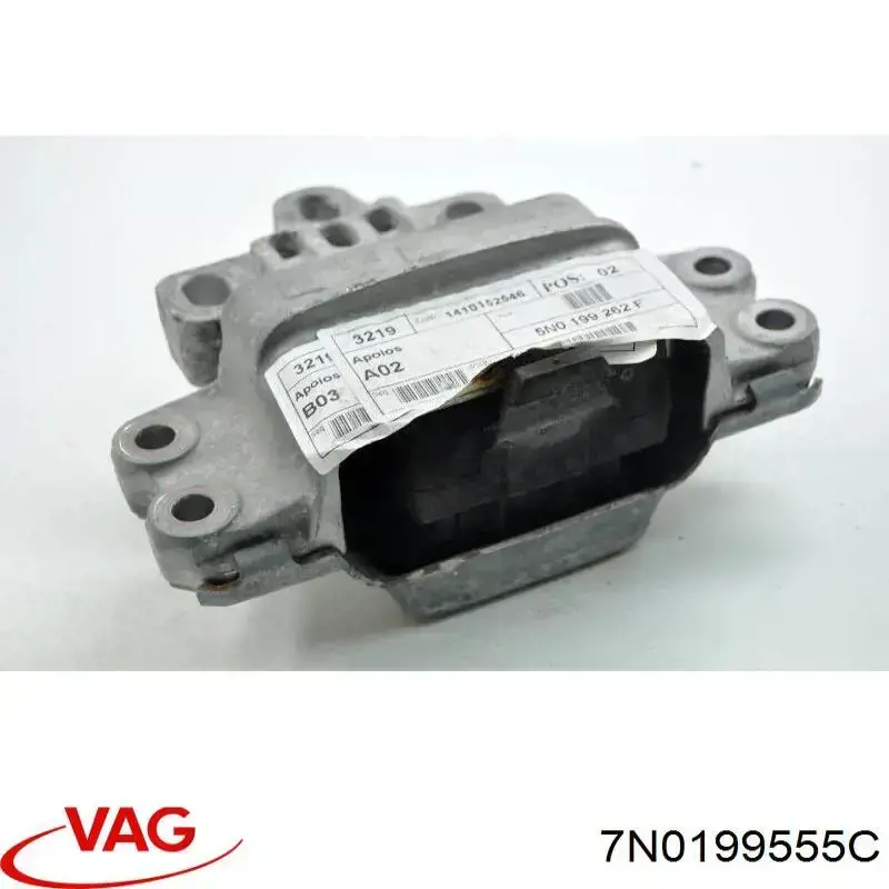 7N0199555C VAG soporte motor izquierdo