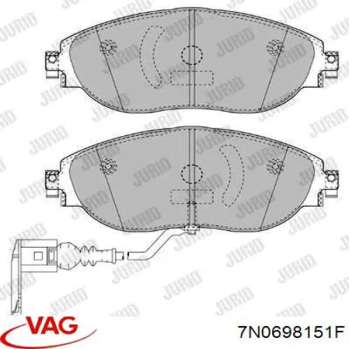 Pastillas de freno delanteras Volkswagen Tiguan 1 5N1, 5N2