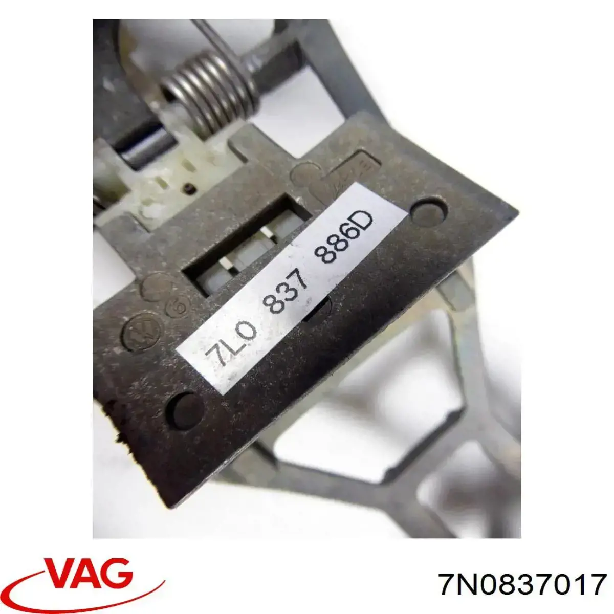 Cable de apertura de cerradura de puerta delantera VAG 7N0837017