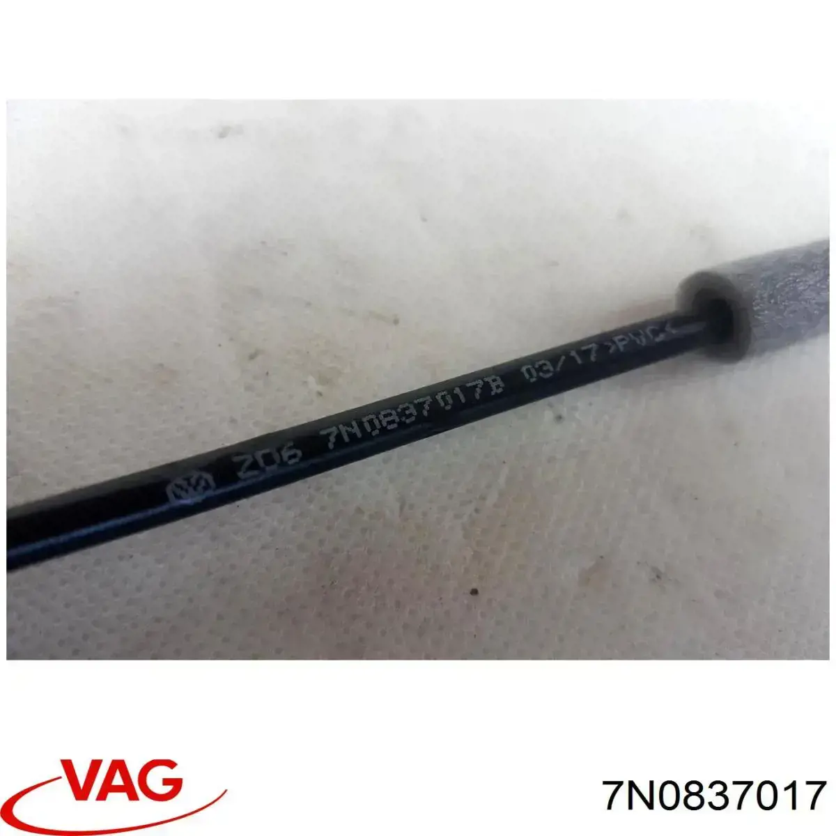 7N0837017 VAG cable de accionamiento, desbloqueo de puerta delantera