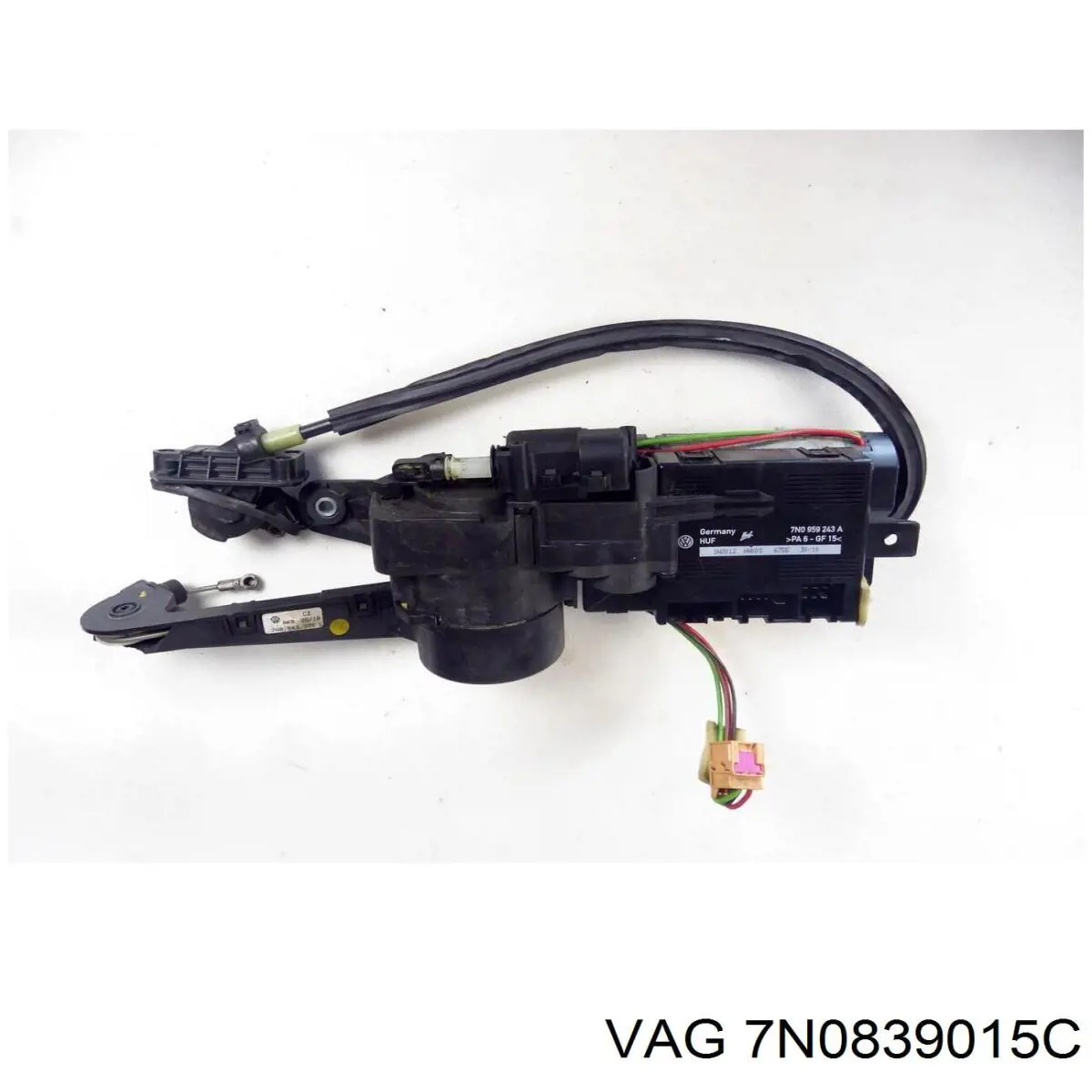 7N0839015P VAG Cerradura de puerta trasera izquierda