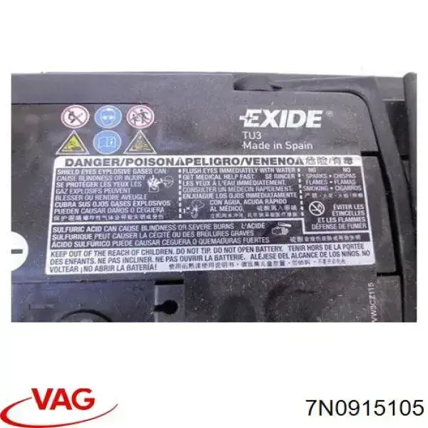 7N0915105 VAG Batería Start-Stop