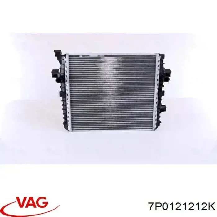 7P0121212K VAG radiador, refrigeración del motor adicional