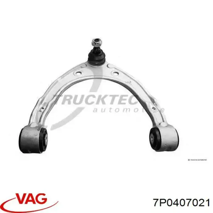 Brazo superior izquierdo/derecho de suspensión delantera 7P0407021 VAG