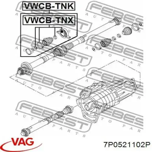Cardán trasero VAG 7P0521102P precio, desde 438,50 EUR