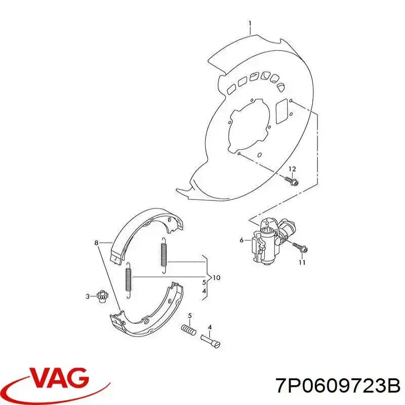 Accionamiento eléctrico del freno de mano VAG 7P0609723B precio, desde 265,88 EUR