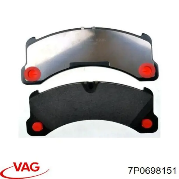 Comprar 7P0698151 VAG Pastillas delanteras de freno