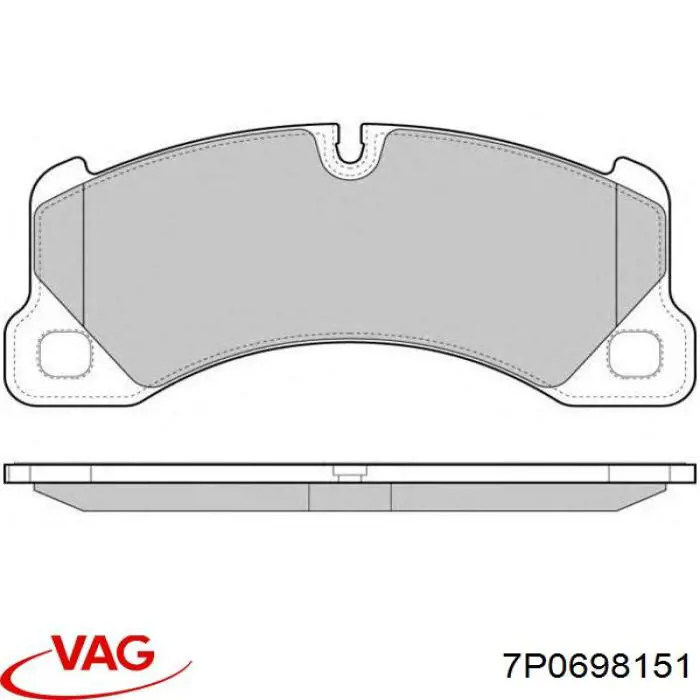 Pastillas freno delanteras VAG 7P0698151 precio, desde 70,20 EUR