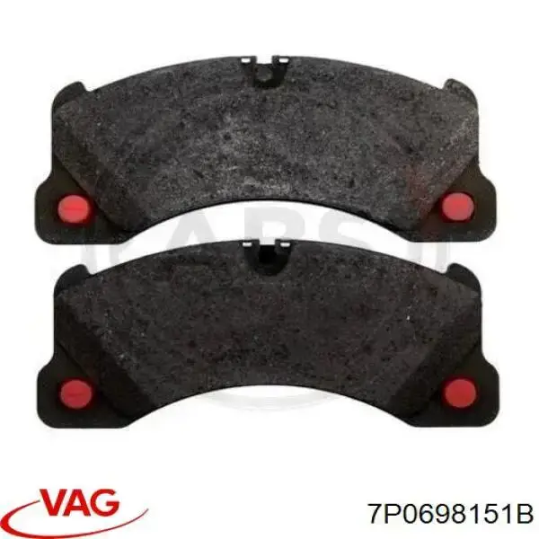 Pastillas de freno delanteras VAG 7P0698151B