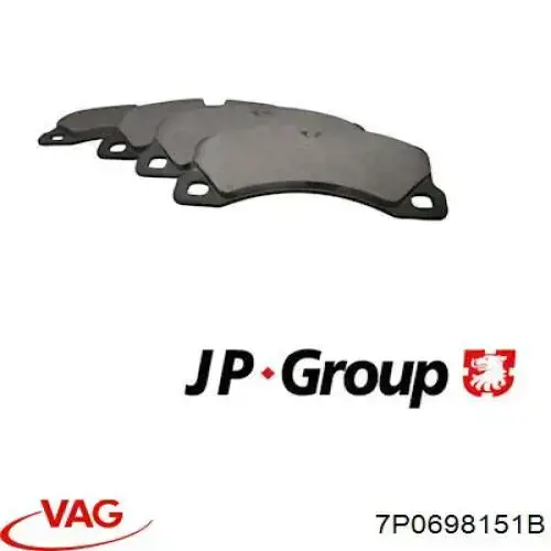 Pastillas de freno 7P0698151B VAG
